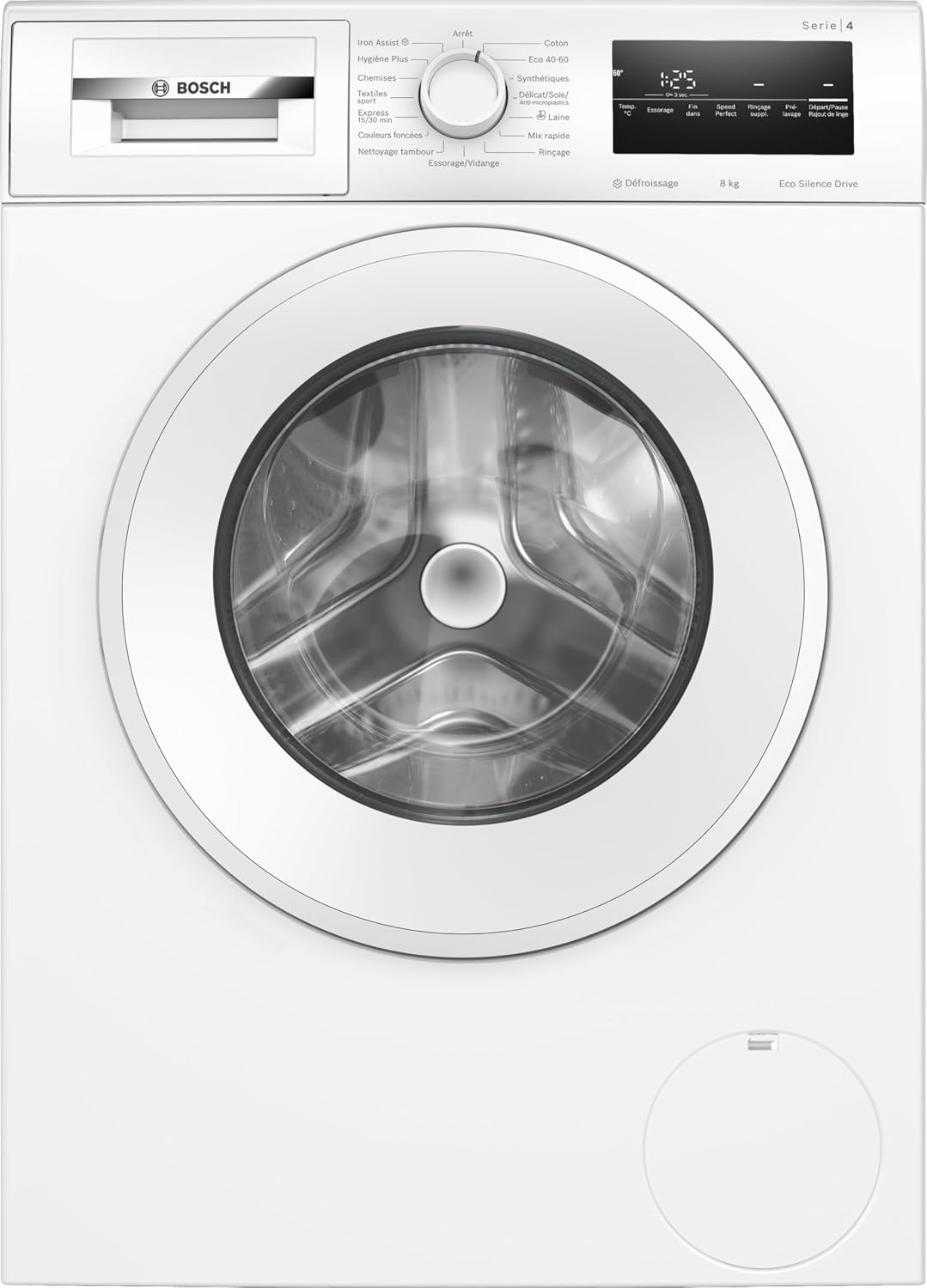 Bosch Serie 4 Waschmaschine, max. 1400 U/min, 8 kg, WAN2827UFR, Frontwaschmaschine, Weiß