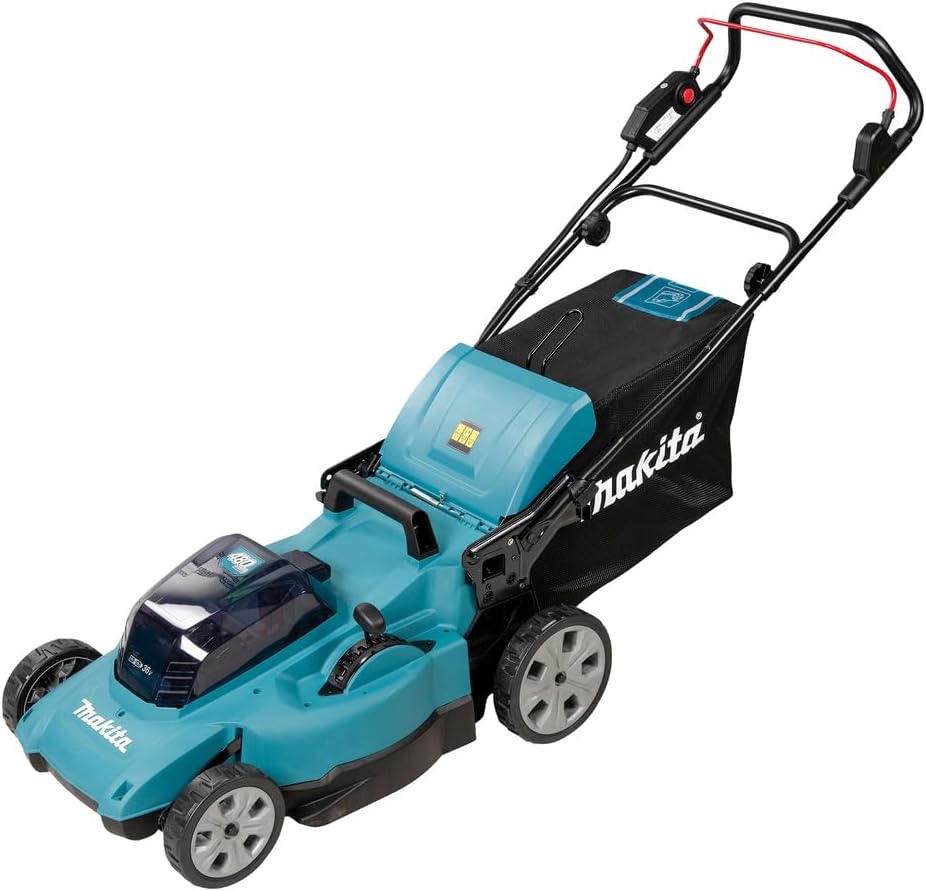 Makita DLM480Z Akku-Rasenmäher 2 × 18 V, Ohne Akku, Ohne Ladegerät, Petrol