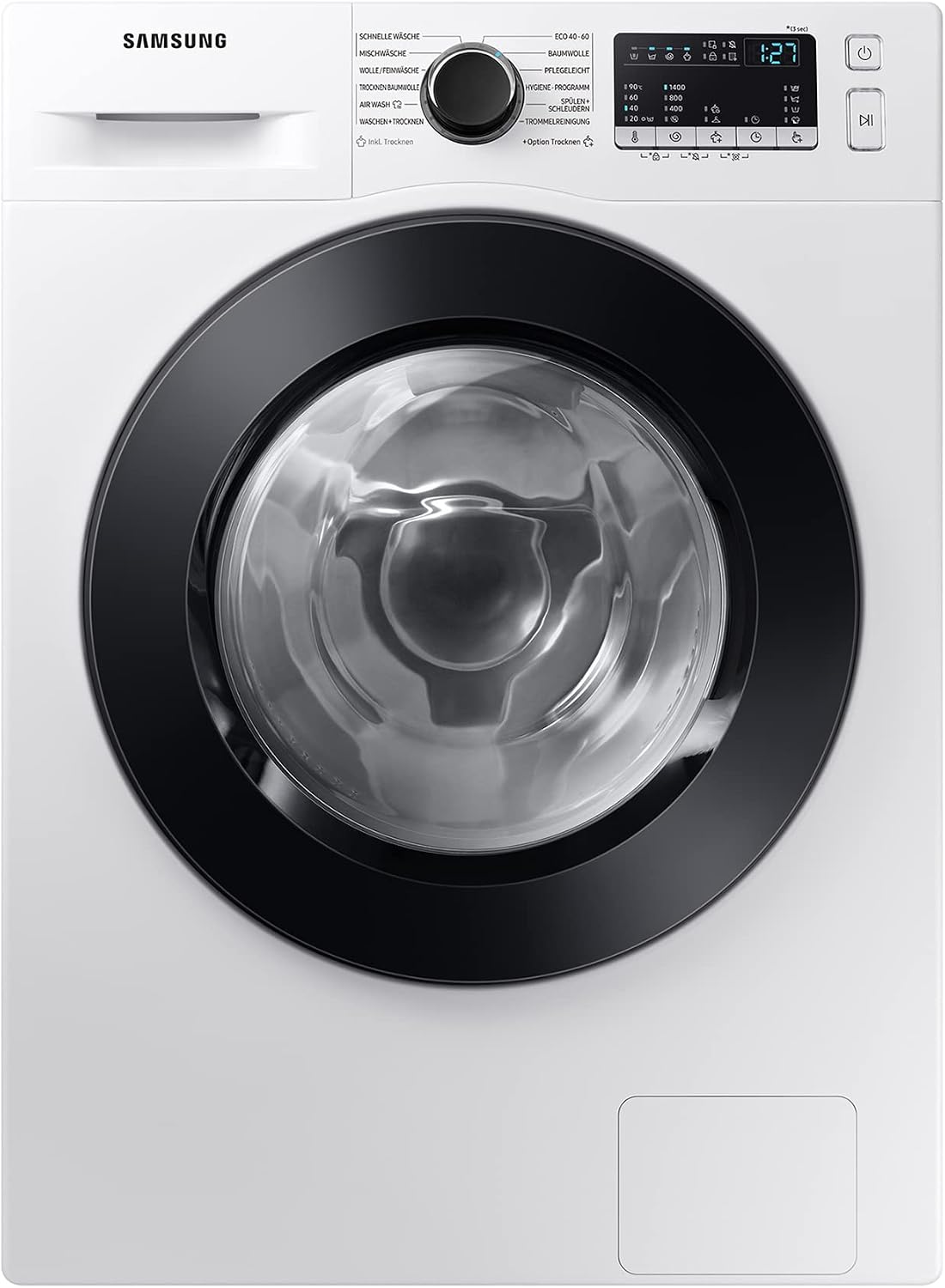 Samsung WD81T4049CE/EG Waschtrockner, 8/5 kg, 1400 U/min, AirWash, Hygiene-Dampfprogramm, Weiß
