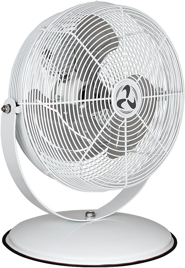 CasaFan Tischventilator Überbauventilator Industrieventilator Desk2Protect, 43 W, Aluminium, Weiß/Silber