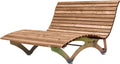 SCALANT Liege Waldsofa Classic, Thermokiefer, 2-3 , für 2-3 Personen, Holzliege für den Garten, feuerverzinkt, wasserbeständig, Sonnenliege