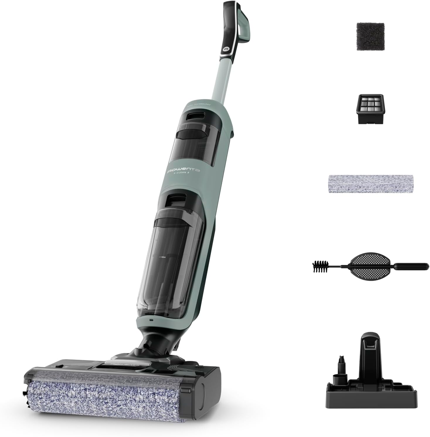 Rowenta X-Clean 2,2-in-1 Nass-Trockensauger, 1,1 kg leicht, GZ2262E0, ECO-/MAX-Modi für makellose Ergebnisse, Selbstfahrende Walze, Kantenreinigung