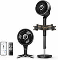 DREO Smart-Ventilator fürs Schlafzimmer, 36,6 m CirculAir-Reichweite, 20 dB, Standventilator, 150°+100° omnidirektionaler Oszillation, Leiser DC-Motor
