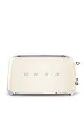 Smeg, 1500 W, 2 × 4 TSF02CREU -Toaster, 2 Schlitze für 4 Scheiben, 6 Vergoldungsniveaus, Heizfunktion, Abtau- und Bagel- Funktion