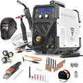 STAHLWERK Schutzgasschweißgerät 3-in-1 Kombi MTM-200 ST, Vollausstattung, WIG, MIG/MAG, MMA/E-Hand bis 200 A, Synergischer Drahtvorschub, Stahl