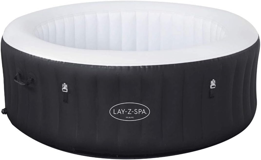 Bestway Miami aufblasbarer Körper Ersatzteil, passend für 2016 Lay Z Spa Miami 54123, Schwarz/Weiß