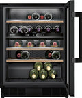 Siemens KU21WAHG0 iQ500 Weinkühlschrank, 82 × 60 cm, Temperatur: 5-20 °C, 120 l, 44 Flaschen, Zwei separat gesteuerte Temperaturzonen
