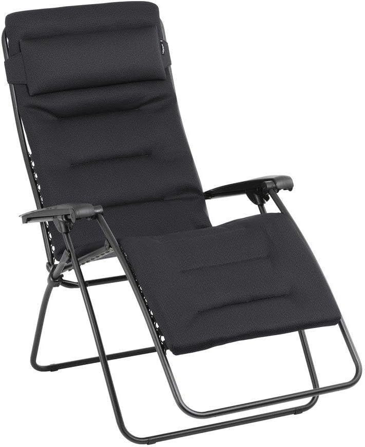 Lafuma MOBILIER, Gepolsterter Relaxsessel Zero Gravity RSX Clip XL, Klappbarer Liegestuhl für Garten und Innenbereich, Mehrpositionenliege XL