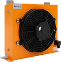 MELAQULY Hydrauliköl Luftkühler, 120W DC 12 V Luftgekühlter Ölkühler 6000 kcal/h, 45 dB, 100L, für Getriebe und Schmiersysteme von Baumaschinen