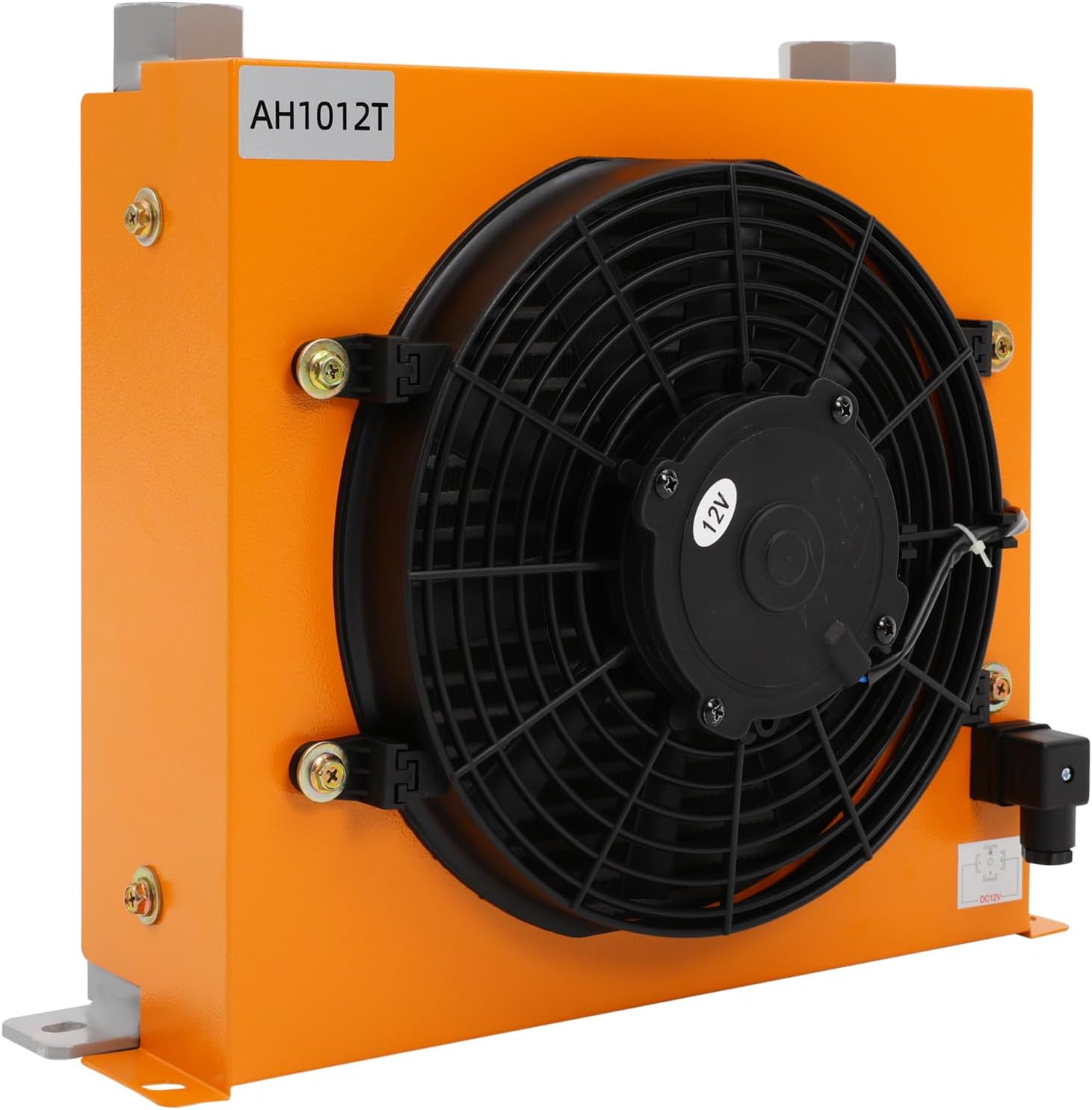 MELAQULY Hydrauliköl Luftkühler, 120W DC 12 V Luftgekühlter Ölkühler 6000 kcal/h, 45 dB, 100L, für Getriebe und Schmiersysteme von Baumaschinen