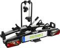 EUFAB 11521 Fahrradträger PREMIUM 2, Schwarz, Silber, E-Bike geeignet, Komplett vormontiert, Diebstahlschutz, Für 2 Fahrräder, Für Anhängekupplung