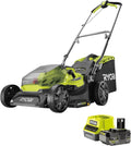 RYOBI 18 V ONE+ Akku-Rasenmäher RY18LM37A-140, Inkl. 1 × 4.0 Ah Akku & Ladegerät, 37 cm Schnittbreite, Für mittlere Rasenflächen bis 249 m2