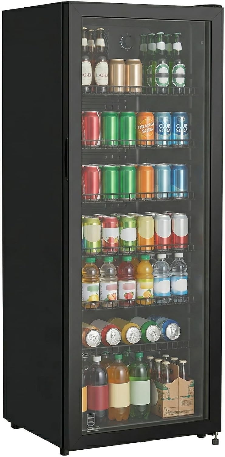 METRO Professional Getränkekühlschrank GSC4240B, 237 l, 110 W, Schwarz, 6 verstellbaren Einlegeböden, LED-Innenbeleuchtung