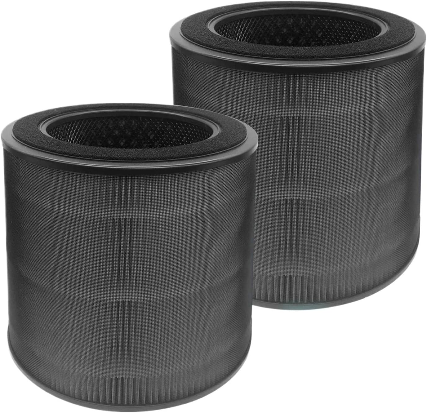 Generisch Kompatibel Dreo DR-HAP005S HEPA Luftreiniger-Ersatzfilter, 2er-Pack, Schwarz