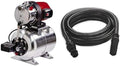 Einhell Hauswasserwerk GC-WW 1250 NN, Inkl. 4 m Kunststoff Saugschlauch, 1200 W, 5000 l/h Fördermenge, Max. 50 m Förderhöhe, 20 l Edelstahldruckkessel
