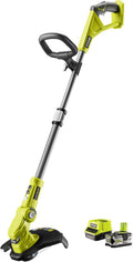 RYOBI RLT183250F 18 V ONE+ Akku-Rasentrimmer, 25–30 cm Schnittbreite, 5,0 Ah Akku, Schnellladegerät, EasyEdge, Teleskoprohr 24 cm